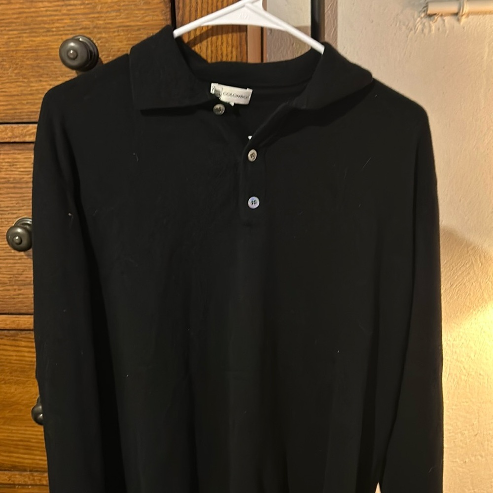 Black Cashmere Colombo Sweater.